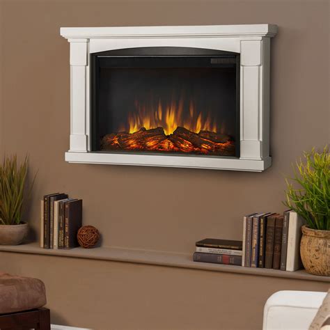 Wall Mounted Electric Fireplace With Mantel