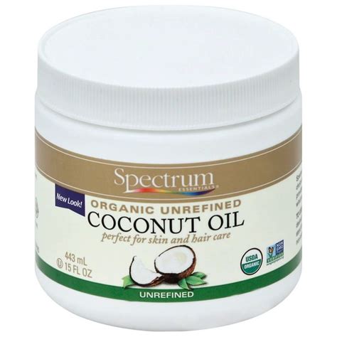 Spectrum Essentials Organic Unrefined Coconut Oil 15 Fluid