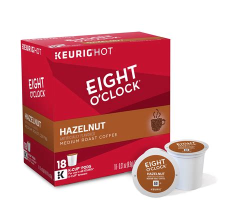 Eight O Clock Coffee Hazelnut Keurig Single Serve K Cup Pods Medium