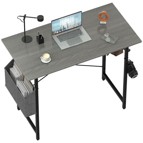 Pamray 32 Inch Computer Desk For Small Spaces With Storage Bag Home