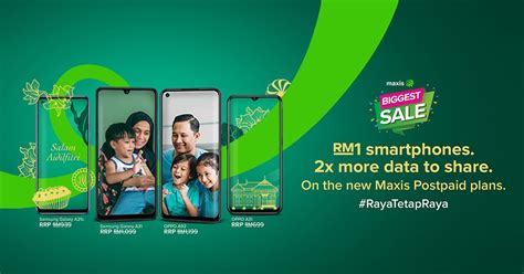 Sign up for maxis postpaid plan with a share line and buy the latest smartphone. Maxis Biggest Sale offers the latest devices for only RM1 ...