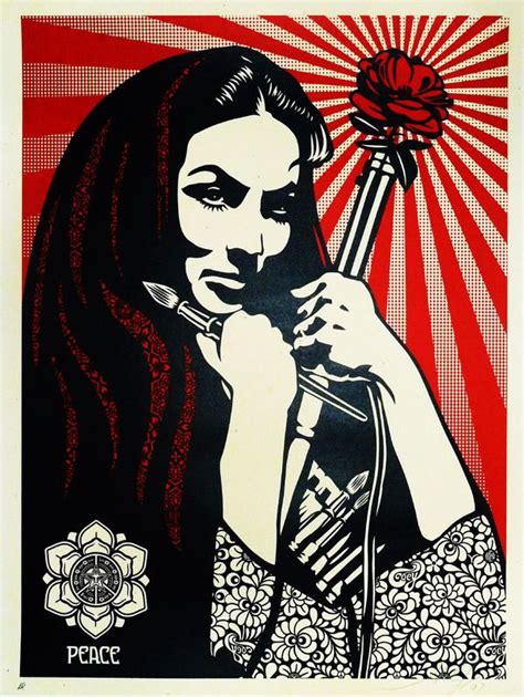 Revolutionary Woman With Brush Avec Images Art Obey Les Arts Affiches D Art