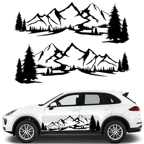 Buy Fochutech Large Car Stickers Mountain Car Decals For Men Women