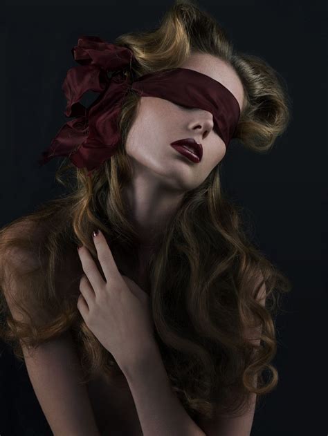 Elisabeth Hoff For Revs Revs Magazine Blindfolded Woman Female