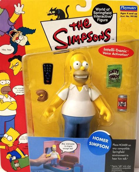 Homer Simpson Playmates The Simpsons Wos Series 1 Action Figure Moc New Nib 1952341339