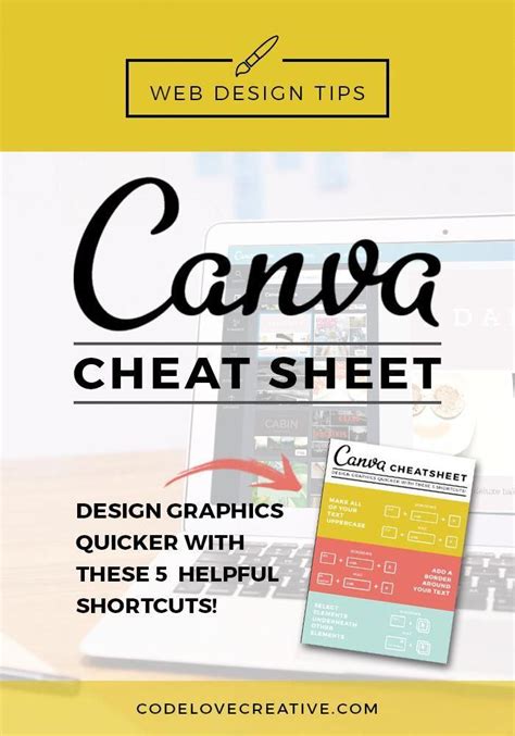Canva Cheat Sheet Design Graphics Quicker With These 5 Helpful