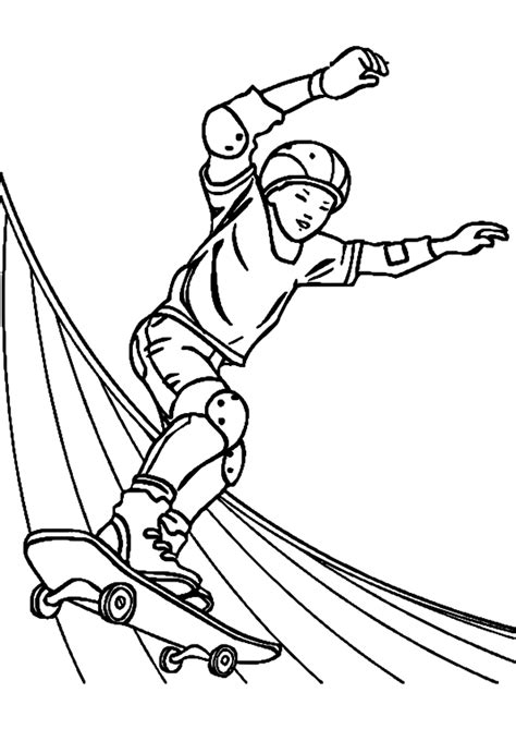 Dibujos De Skateboard 139314 Transporte Para Colorear Páginas