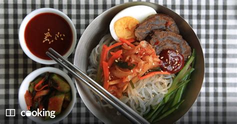 Korean Spicy Cold Noodles Bibim Naengmyeon Recipe Scmp Cooking