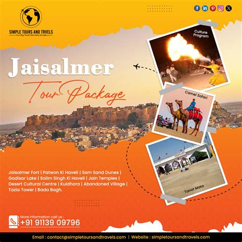 4 Days 3 Nights Jodhpur Jaisalmer Tour Packages - Simple Tours And Travels