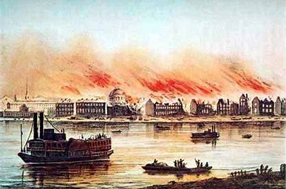 Image result for 1788 - Almost the entire city of New Orleans, LA, was destroyed by fire.