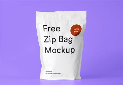 zip bag mockup  mockup
