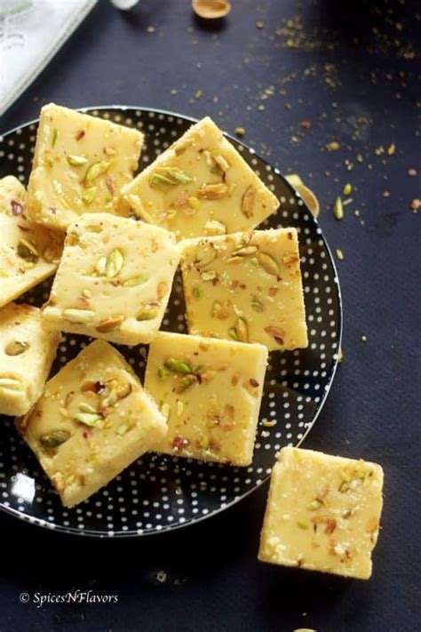 Milk Powder Burfi Diwali Special Indian Sweet Spices N Flavors