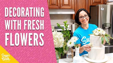 how to add fresh flowers to your wedding cake youtube