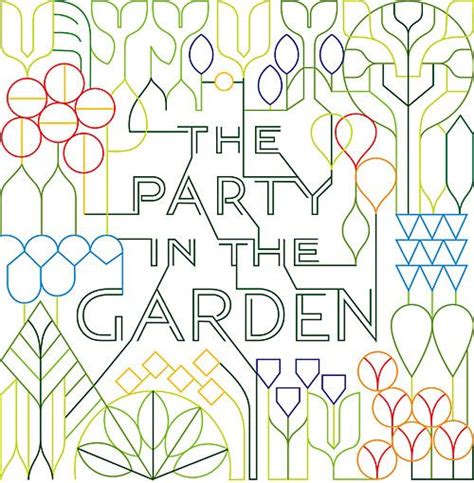The Party In The Garden Marian Bantjes Graphic Design Illustration