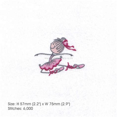 Stick Figure Ballerina No 1 131174 Embroidery Design Bundles