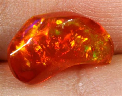13 Cts Mexican Fire Opals Carving Fob 1763 Fire Opal Opal Opal