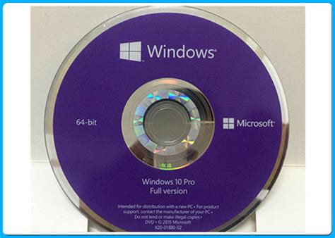 Genuine Dvd Microsoft Windows 10 Pro Software Sp1 Coa Sticker