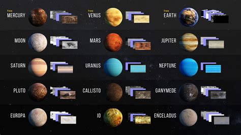 Artstation Solar System In 16k Texture Pack Artworks