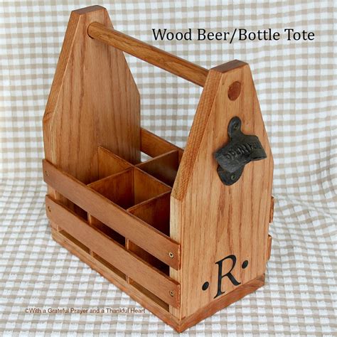 This step by step diy woodworking project is about wooden beer tote plans. With a Grateful Prayer and a Thankful Heart: Wooden Beer Tote