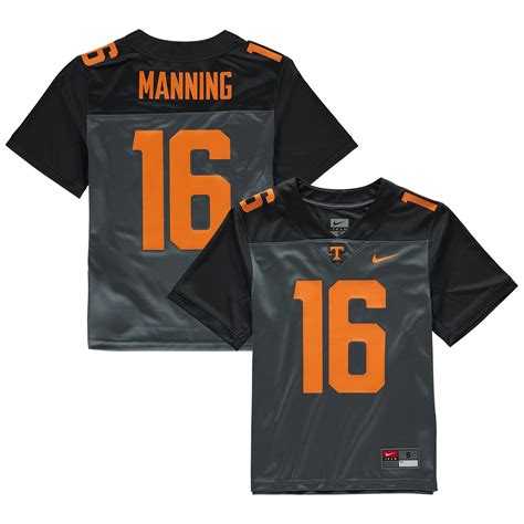 Youth Nike Peyton Manning Gray Tennessee Volunteers Replica Team