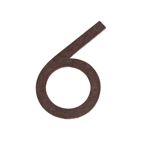 Sandleford 90mm Century Gothic Rustic Self Adhesive House Number 6