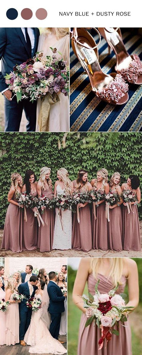 Pinky mauve and greenery wedding colors. Top 10 Wedding Color Ideas for 2018 Trends - Oh Best Day Ever