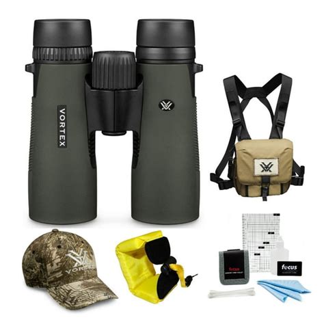 Vortex 10x42 Diamondback Roof Prism Binoculars With Glasspak Harness