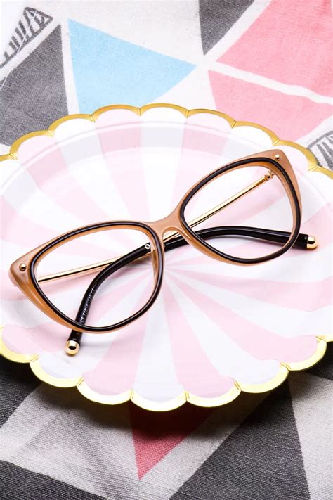 95231 cat eye brown eyeglasses frames leoptique