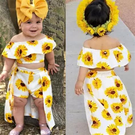 Toddler Yellow Floral Trendy Fashion Wear Shop