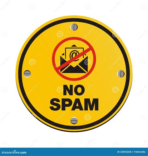 No Spam Circle Sign Royalty Free Stock Photos Image 32055328