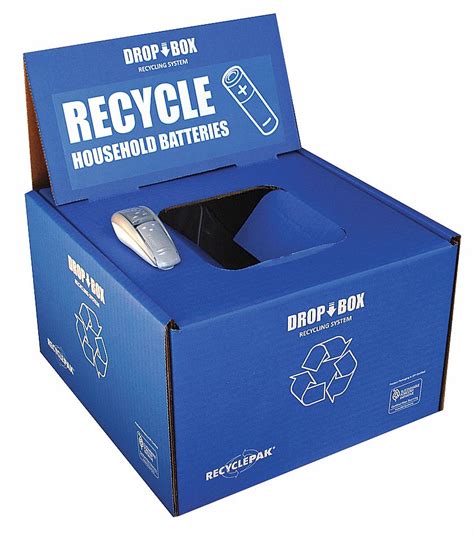 Recyclepak For Dry Cell Batteries Battery Recycling Kit J Supply Grainger