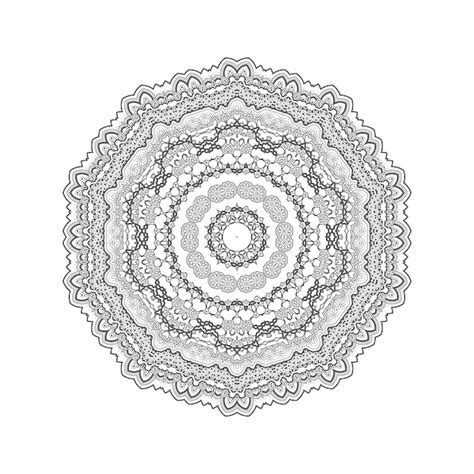 Premium Vector Elegant Line Art Mandala Design