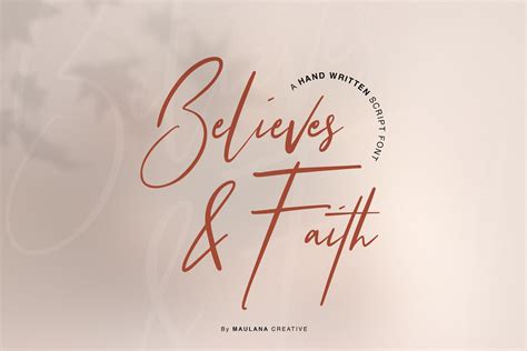 Believes And Faith Font Script Fonts Creative Market
