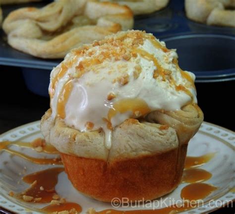 Biscuits, milk gravy, chicken and dumplings, and today's recipe: Warm Biscuit Dough Caramel Apple Dessert - Burlap Kitchen