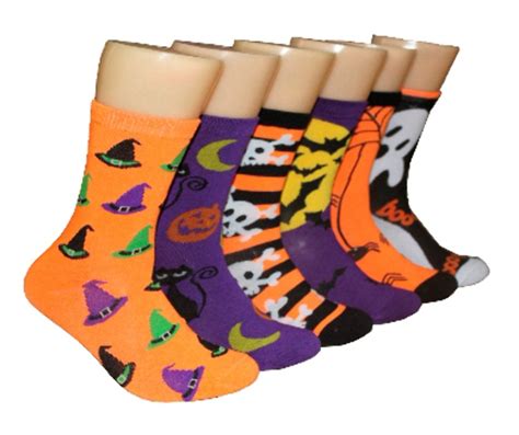 Wholesale Halloween Crew Socks Size 9 11 Dollardays