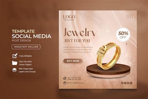 Premium Psd Jewelry Social Media And Instagram Post Template