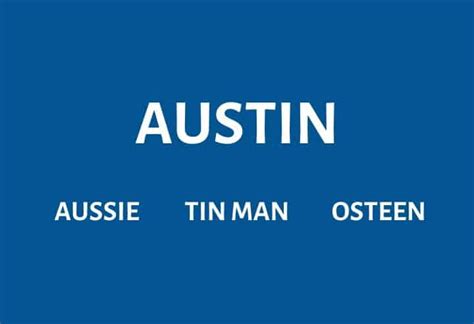 30 Awesome Nicknames For Austin — Find Nicknames