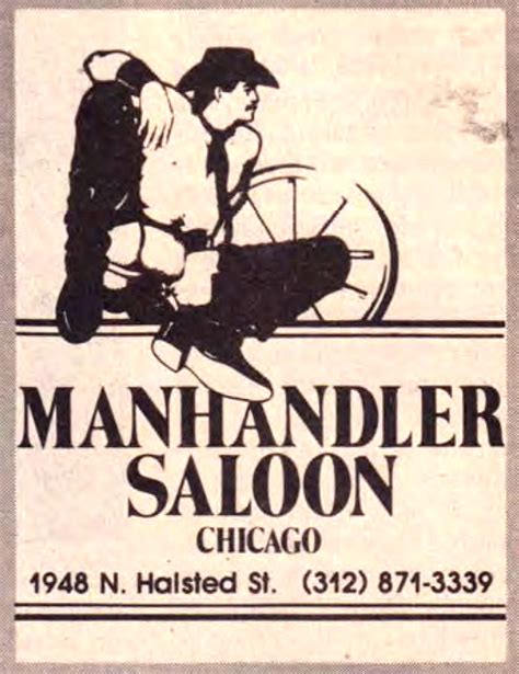 Vintage Gay On Twitter Manhandler Saloon Chicago 1985