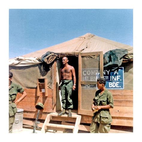 Camp Of A 16 Inf Americal Division During The Vietnam War