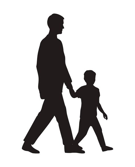 Father Walking With Son 2495123 Vector Art At Vecteezy
