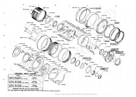 Olympus 50mm F35 Macro Exploded Parts Diagram Service Manual Download