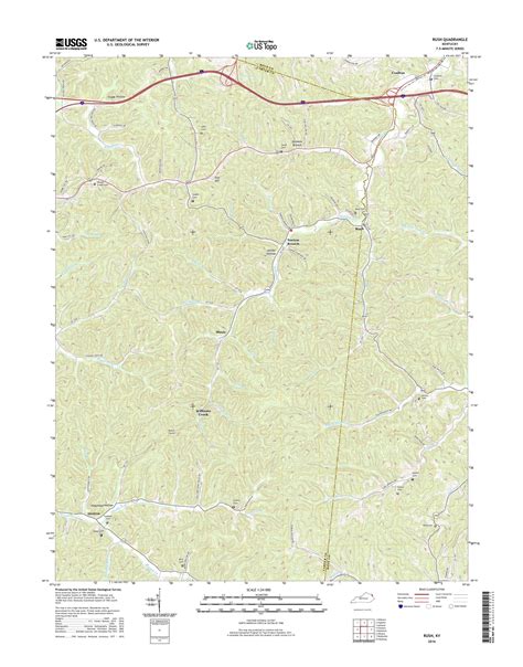 Mytopo Rush Kentucky Usgs Quad Topo Map