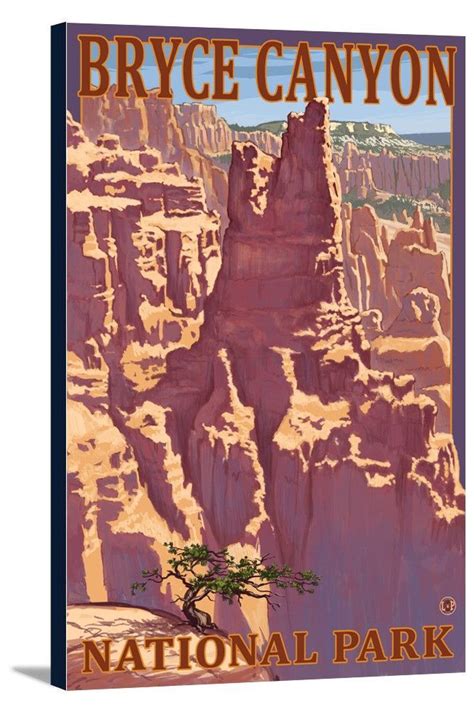 Canvas Bryce Canyon National Park Utah Scene 1 Lantern Press