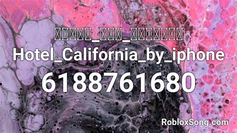 Got a bit experimental with this one, and threw. 아이폰으로_연주한_호텔켈리포니아Hotel_California_by_iphone Roblox ID - Roblox music codes