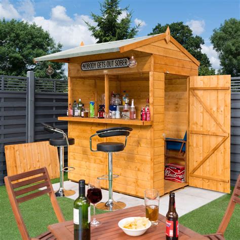 Here are the most common shed building price scenarios: DIY Garden Bar from a Wooden Shed - GardenSite.co.uk | Bar ...