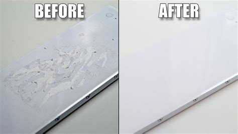 First off, never try to scratch off stickers from windows! How to remove stickers / sticker residue from MacBook ...