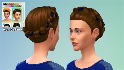 My Sims 4 Blog Maxis Match Lolita Style Crown Braid By 1gboman