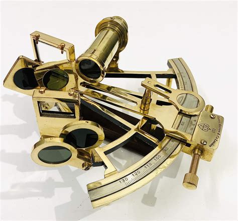 nautical 8 brass sextant hand made brass polished sextant in shinny brass finish working
