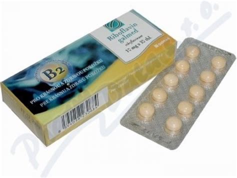 Galmed Riboflavin 10 Mg 30 Tablet Srovnanicencz