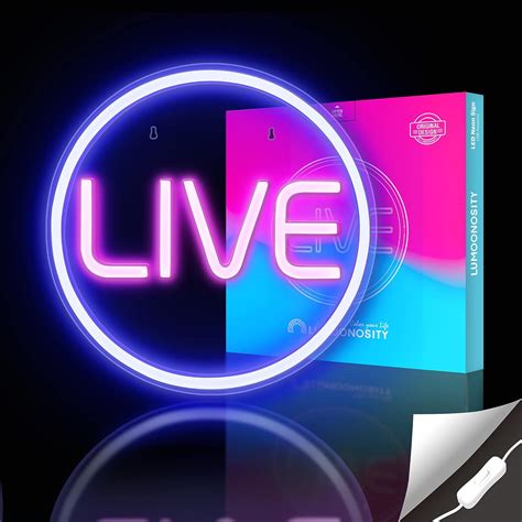 Buy Lumoonosity Live Neon Signs Led Live On Air Neon Lights For